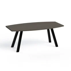 Plateaux Boat Shaped Conference Table with 3MM Edge - 72W x 36D