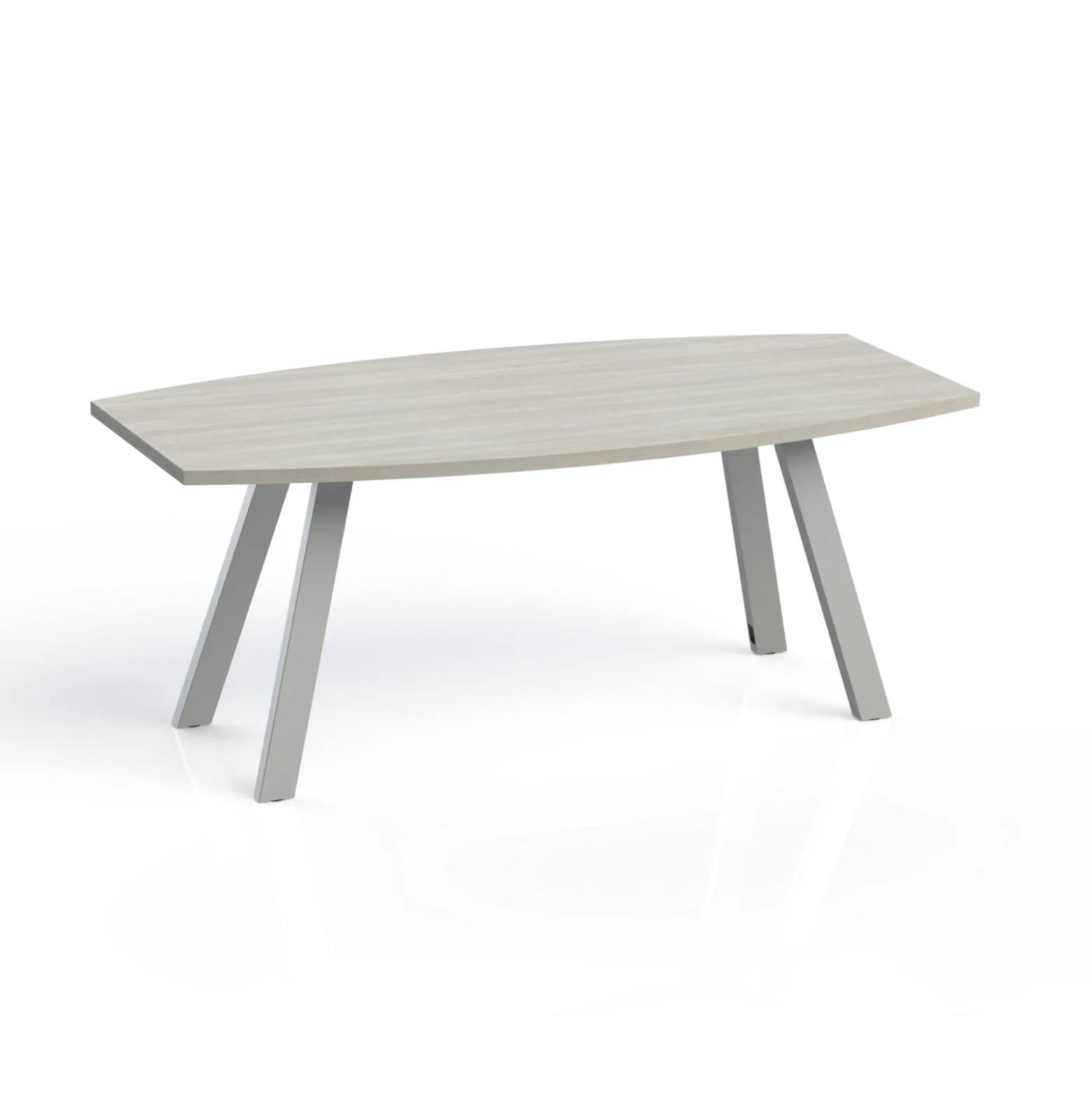 Plateaux Boat Shaped Conference Table with 3MM Edge - 72W x 36D