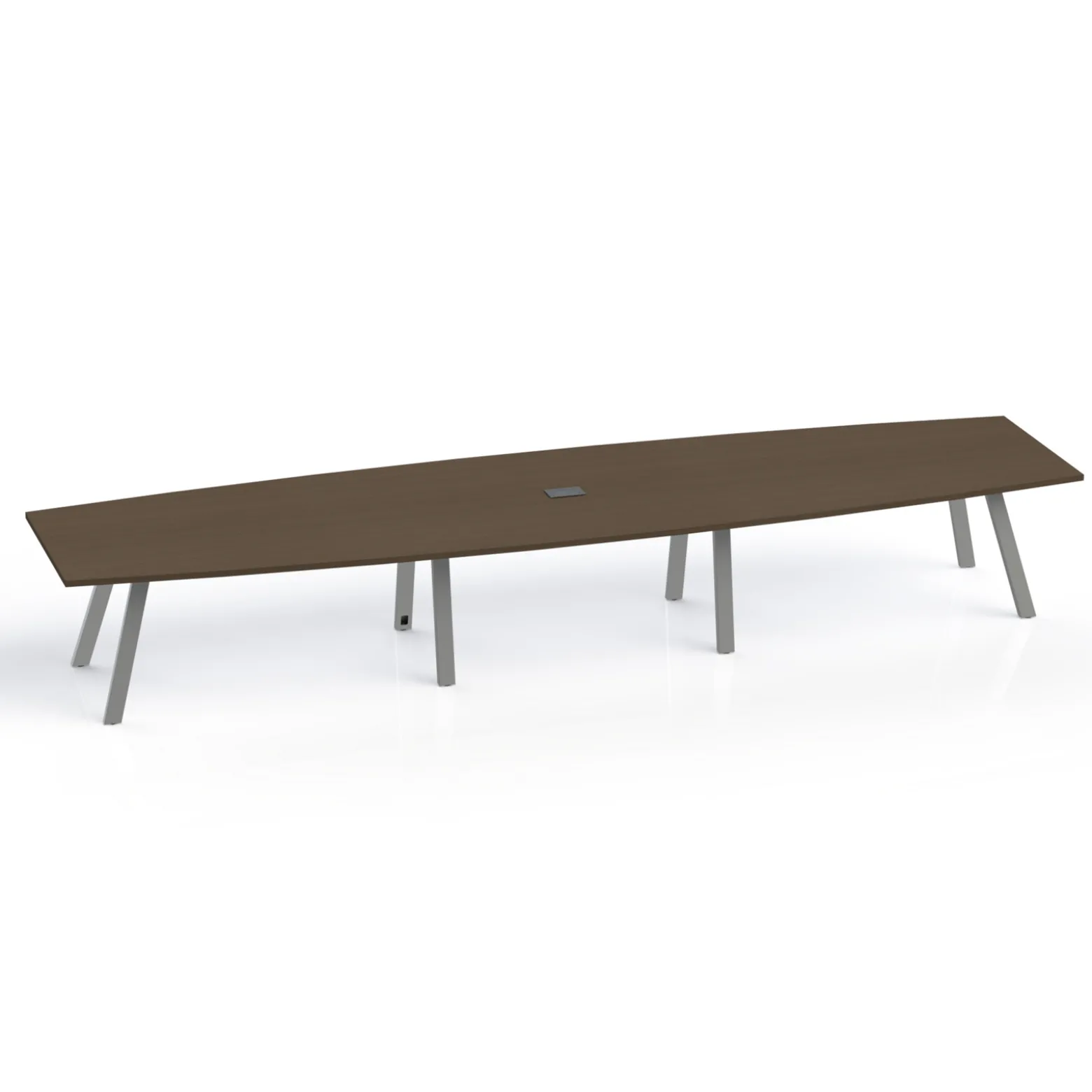 Plateaux Boat Shaped Powered Conference Table with 3MM Edge - 192W x 48D