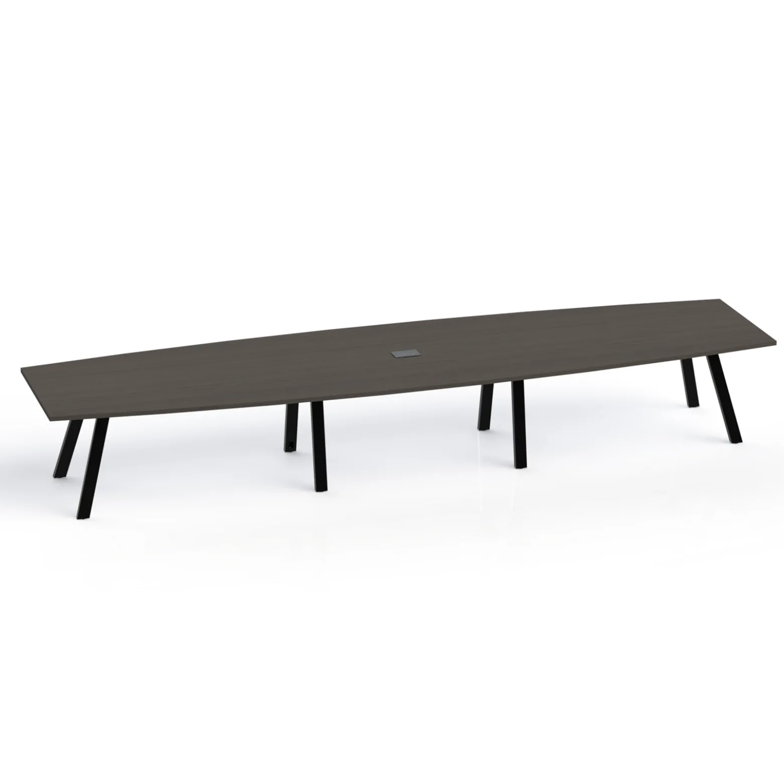 Plateaux Boat Shaped Powered Conference Table with 3MM Edge - 192W x 48D