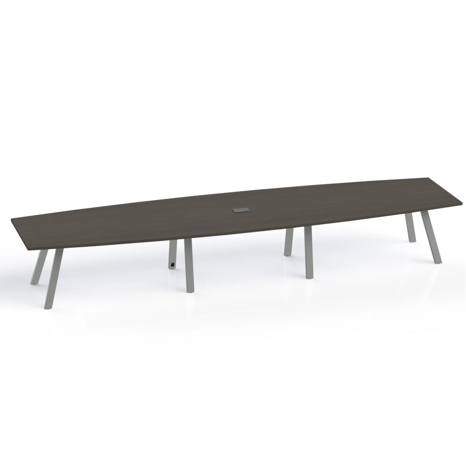 Plateaux Boat Shaped Powered Conference Table with 3MM Edge - 192W x 48D