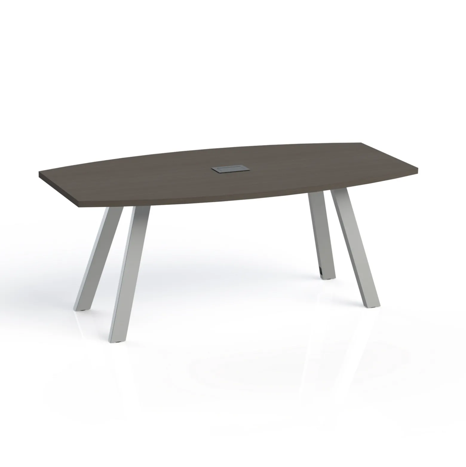 Plateaux Boat Shaped Powered Conference Table with 3MM Edge - 72W x 36D