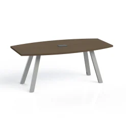 Plateaux Boat Shaped Powered Conference Table with 3MM Edge - 72W x 36D