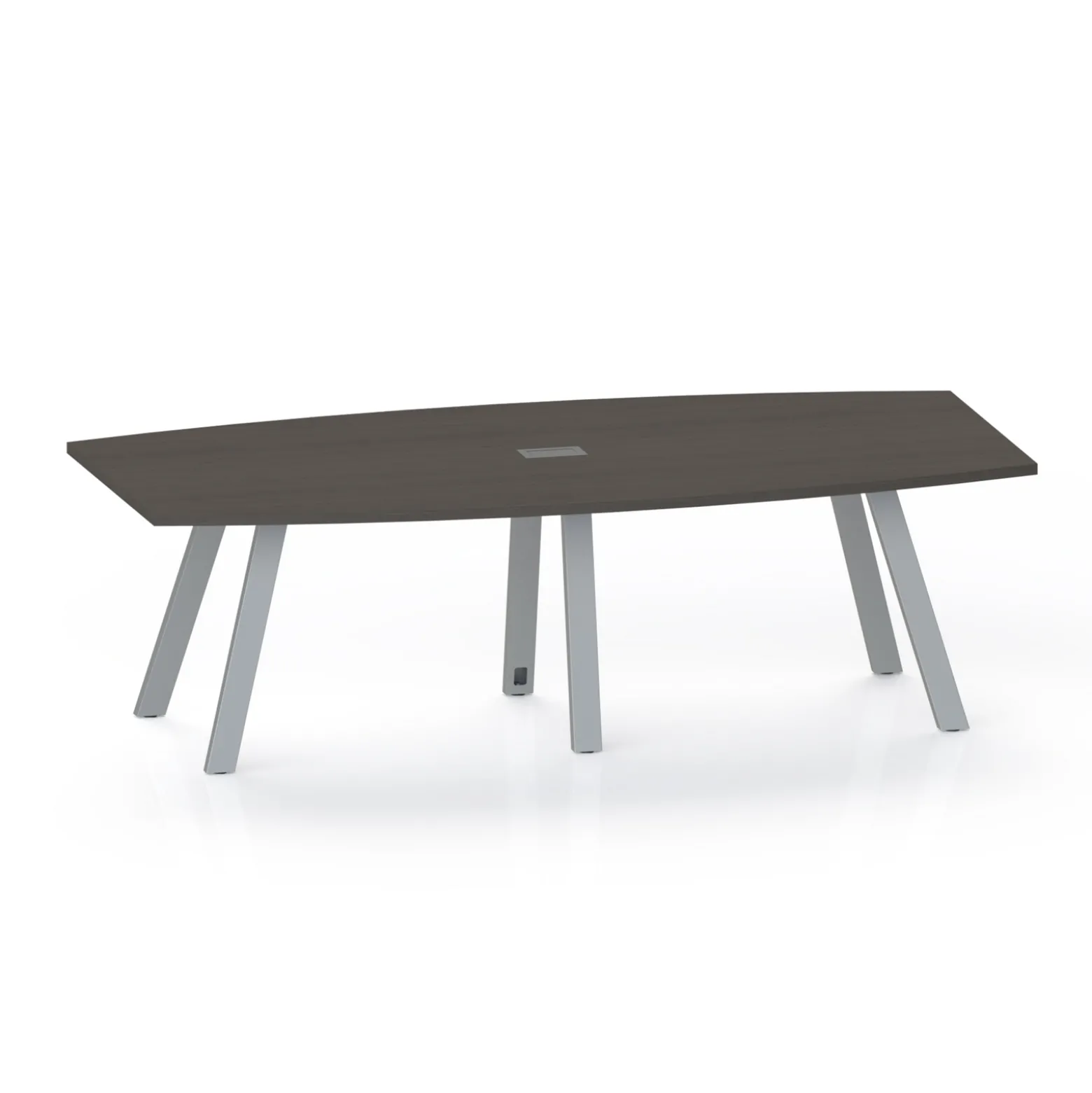 Plateaux Boat Shaped Powered Conference Table with 3MM Edge - 96W x 48 D