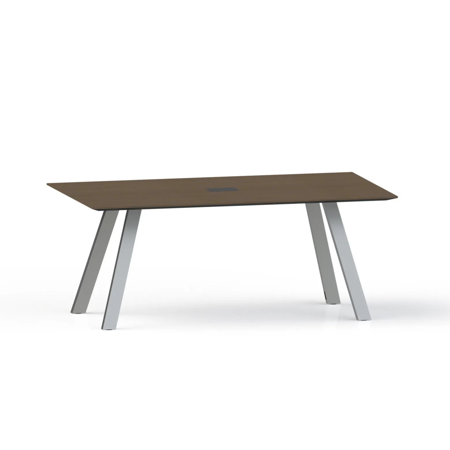 Plateaux Rectangular Powered Conference Table with Knife Edge - 72W x 36D