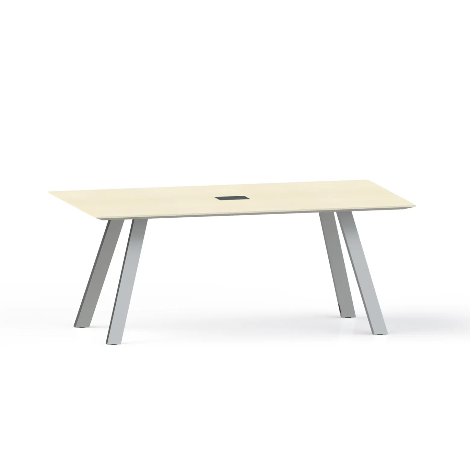 Plateaux Rectangular Powered Conference Table with Knife Edge - 72W x 36D