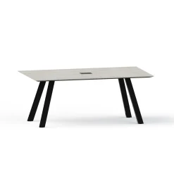 Plateaux Rectangular Powered Conference Table with Knife Edge - 72W x 36D