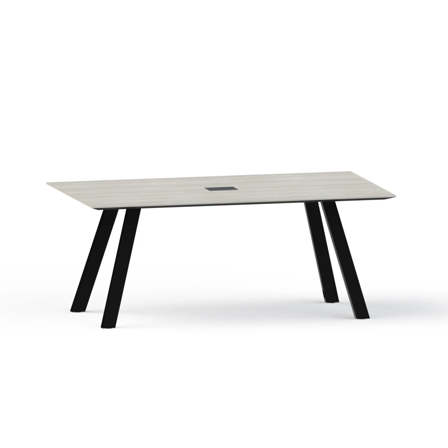 Plateaux Rectangular Powered Conference Table with Knife Edge - 72W x 36D