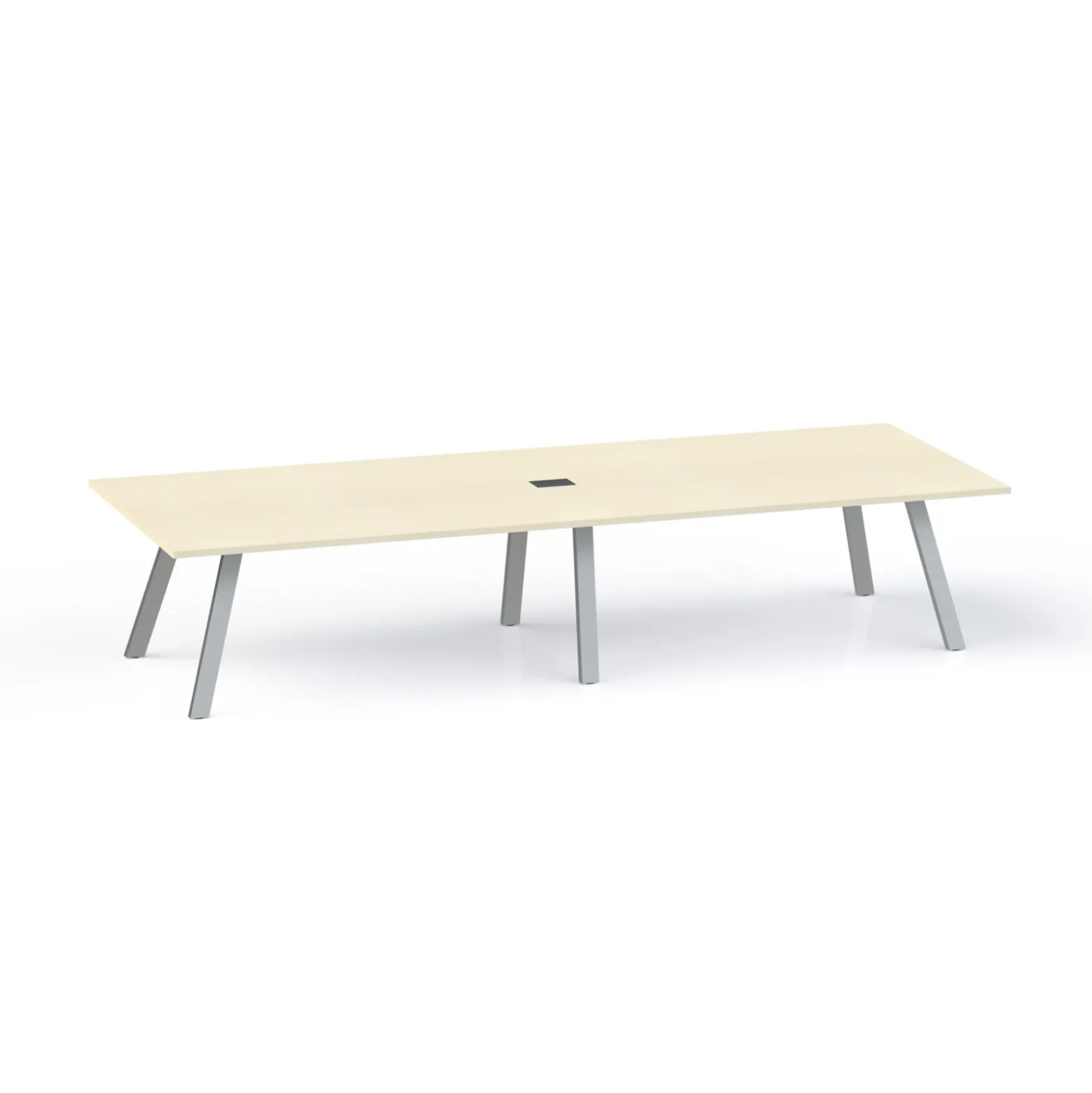 Plateaux Rectangular Powered Conference Table with 3MM Edge - 120W x 48D