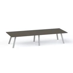 Plateaux Rectangular Powered Conference Table with 3MM Edge - 120W x 48D