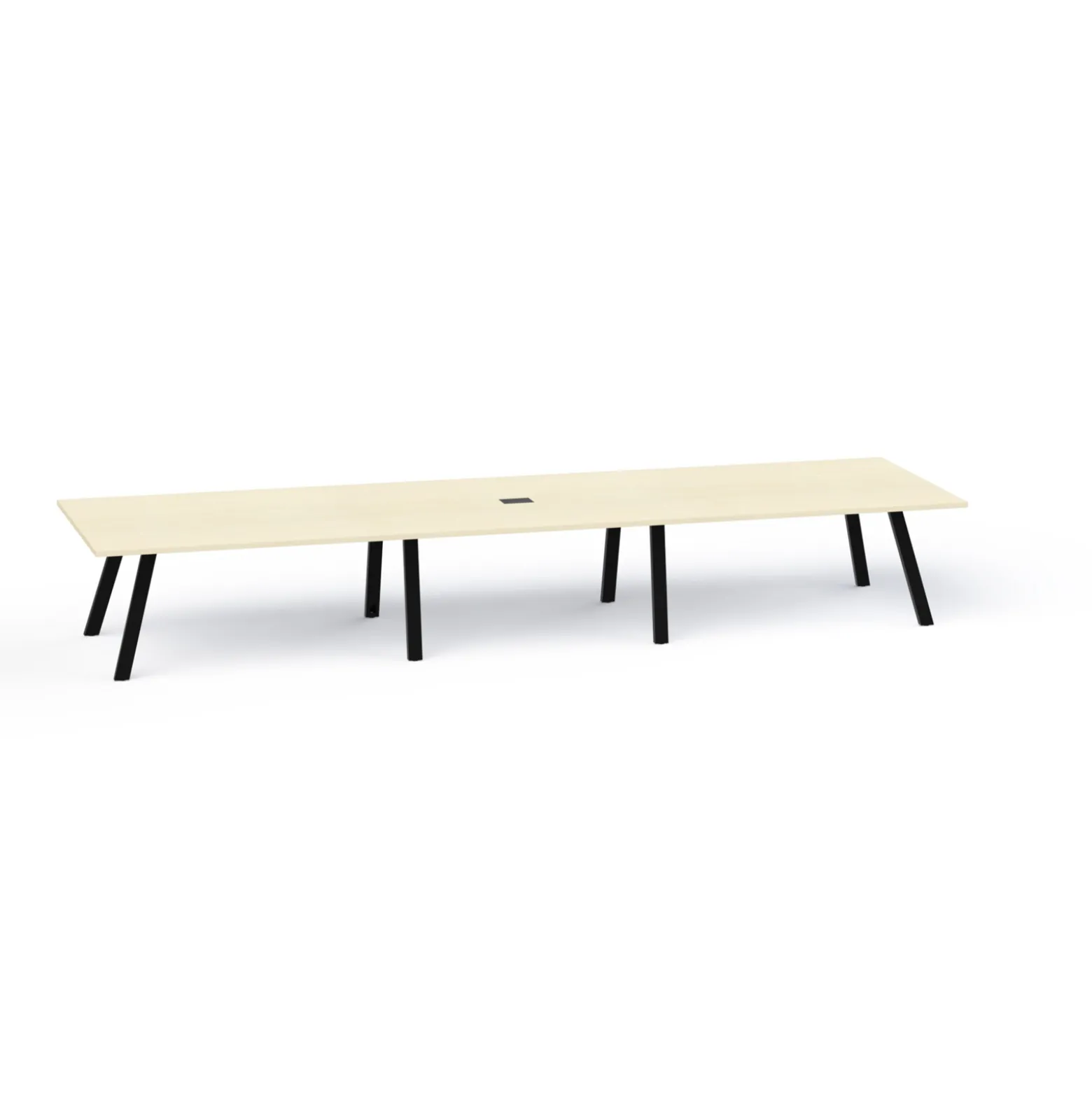 Plateaux Rectangular Powered Conference Table with 3MM Edge - 192W x 48D