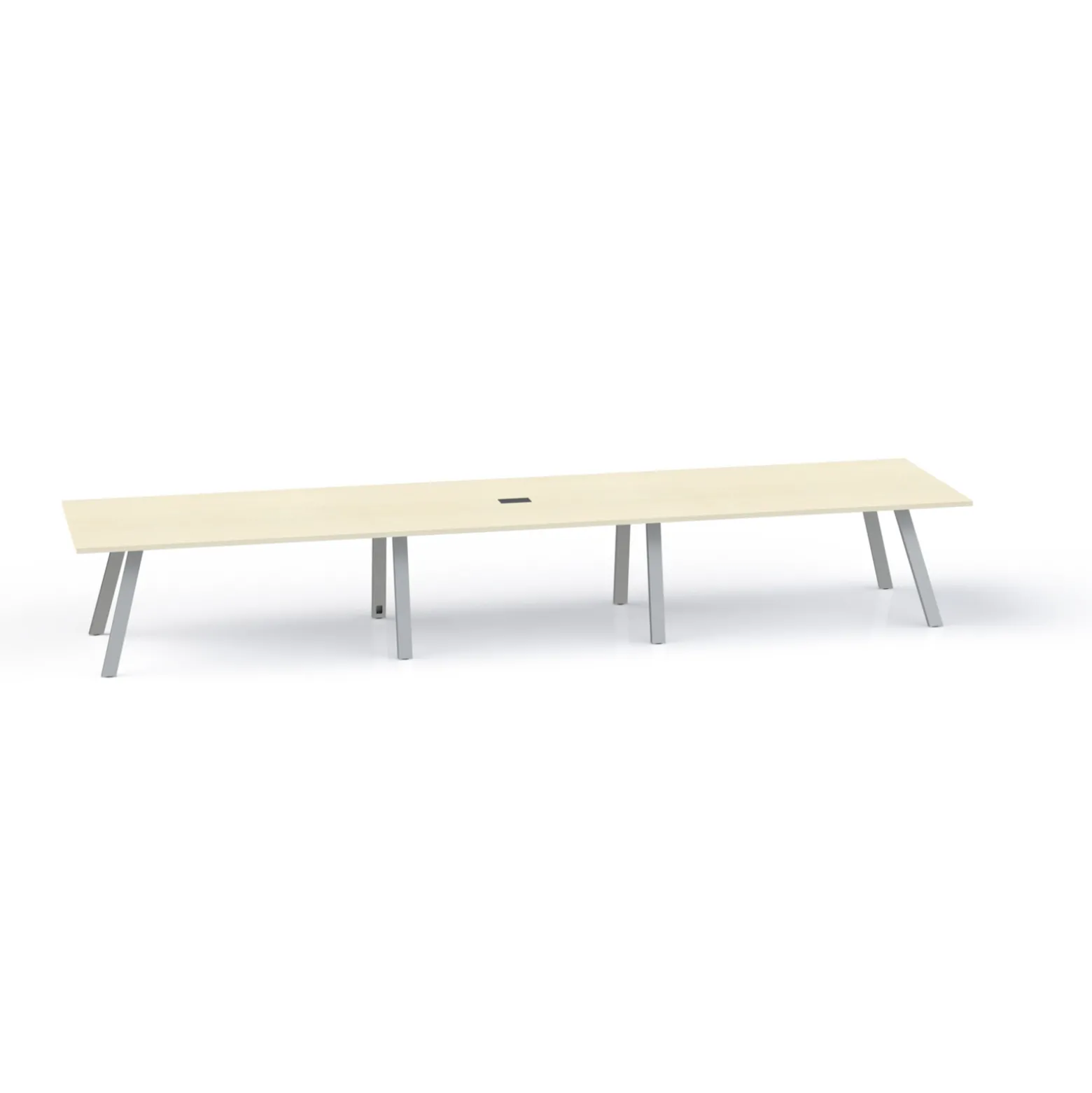 Plateaux Rectangular Powered Conference Table with 3MM Edge - 192W x 48D
