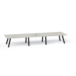 Plateaux Rectangular Powered Conference Table with 3MM Edge - 192W x 48D