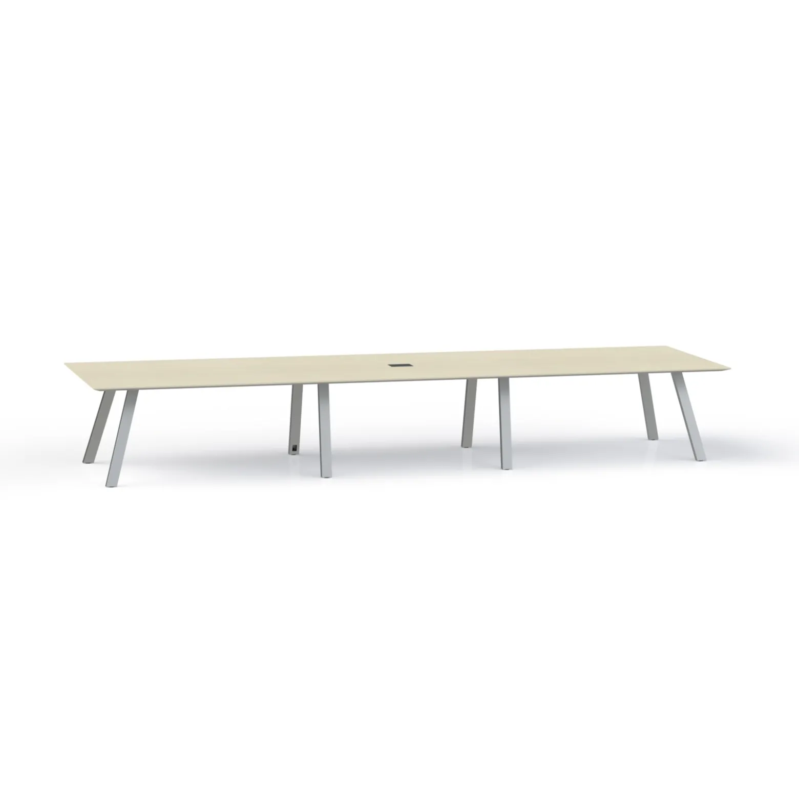 Plateaux Rectangular Powered Conference Table with Knife Edge - 192W x 48D
