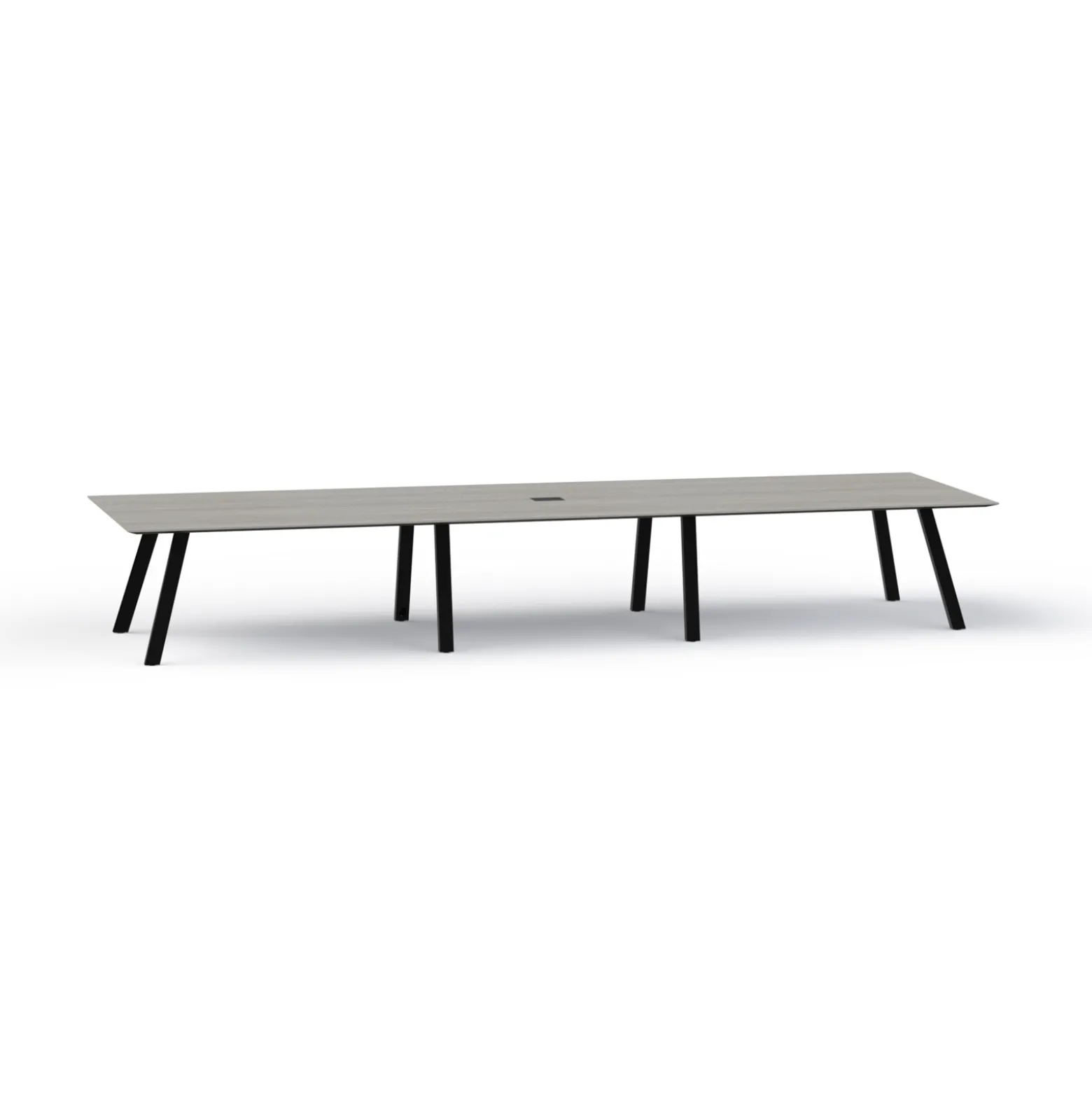 Plateaux Rectangular Powered Conference Table with Knife Edge - 192W x 48D