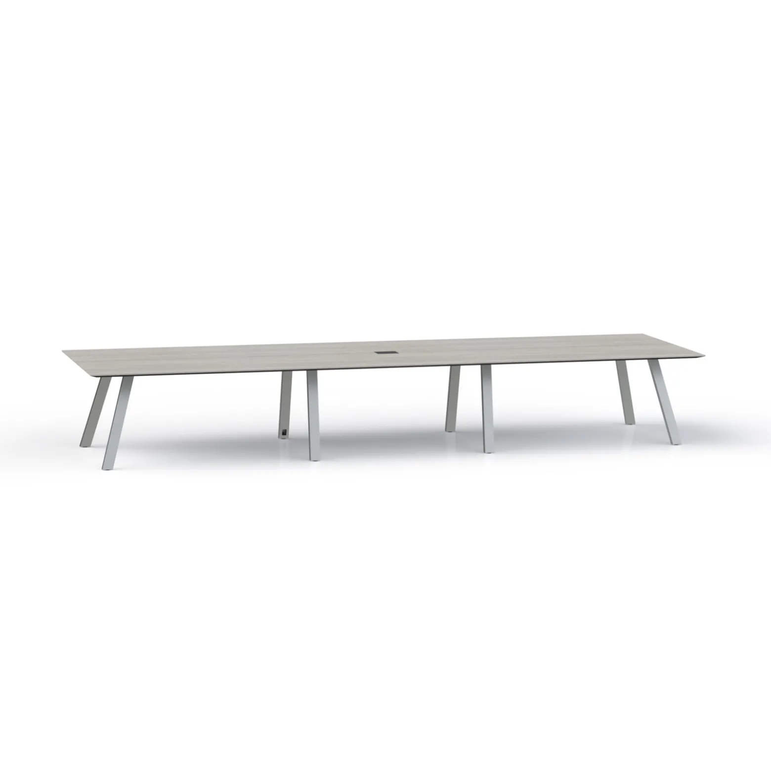 Plateaux Rectangular Powered Conference Table with Knife Edge - 192W x 48D