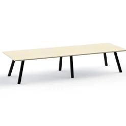 Plateaux Rectangular Powered Conference Table with 3MM Edge - 96W x 48D