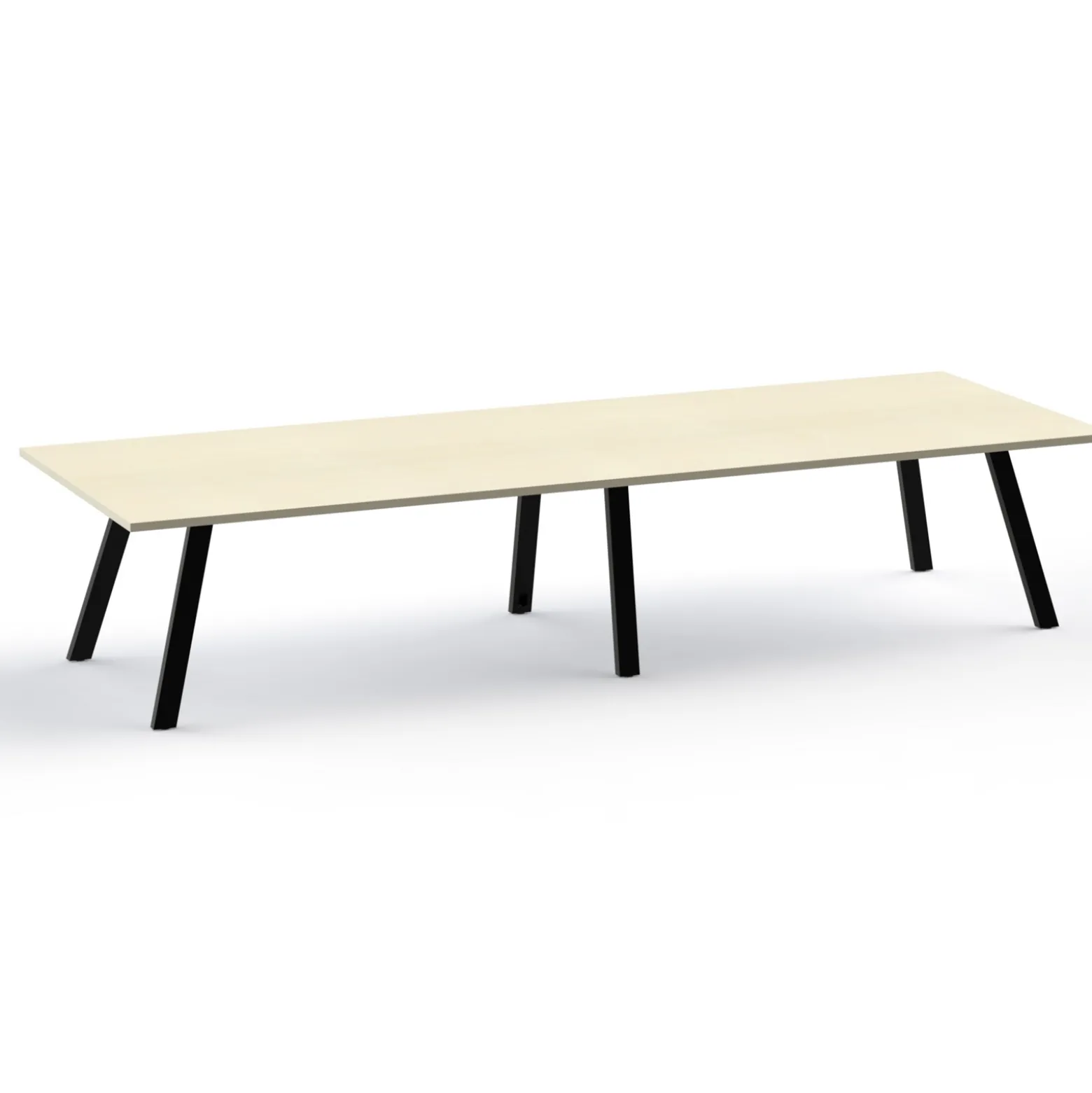 Plateaux Rectangular Powered Conference Table with 3MM Edge - 96W x 48D
