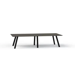 Plateaux Rectangular Powered Conference Table with Knife Edge - 120W x 48D