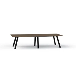 Plateaux Rectangular Powered Conference Table with Knife Edge - 120W x 48D