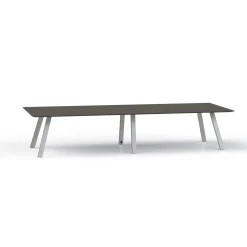 Plateaux Rectangular Powered Conference Table with Knife Edge - 144W x 48D