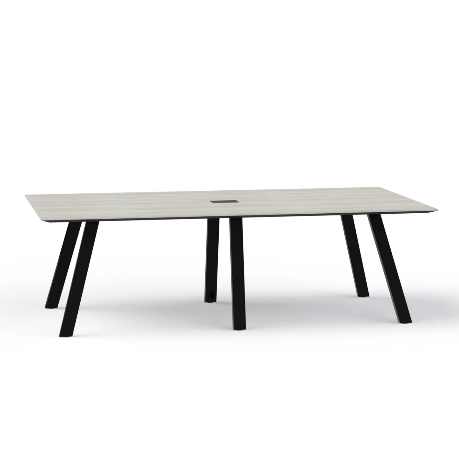 Plateaux Rectangular Powered Conference Table with Knife Edge - 96W x 48D