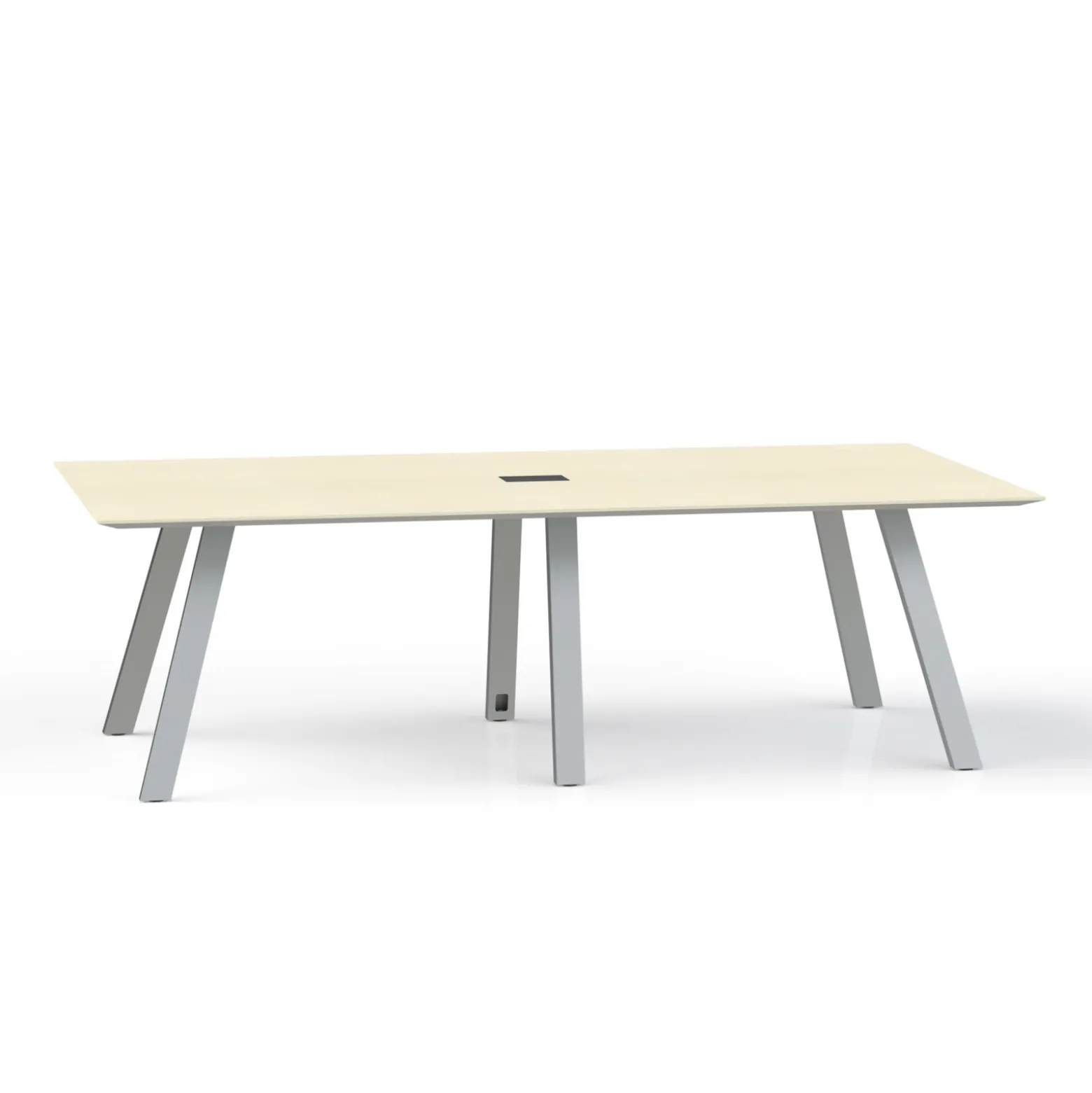 Plateaux Rectangular Powered Conference Table with Knife Edge - 96W x 48D