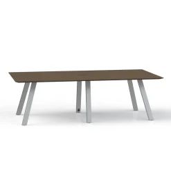 Plateaux Rectangular Powered Conference Table with Knife Edge - 96W x 48D