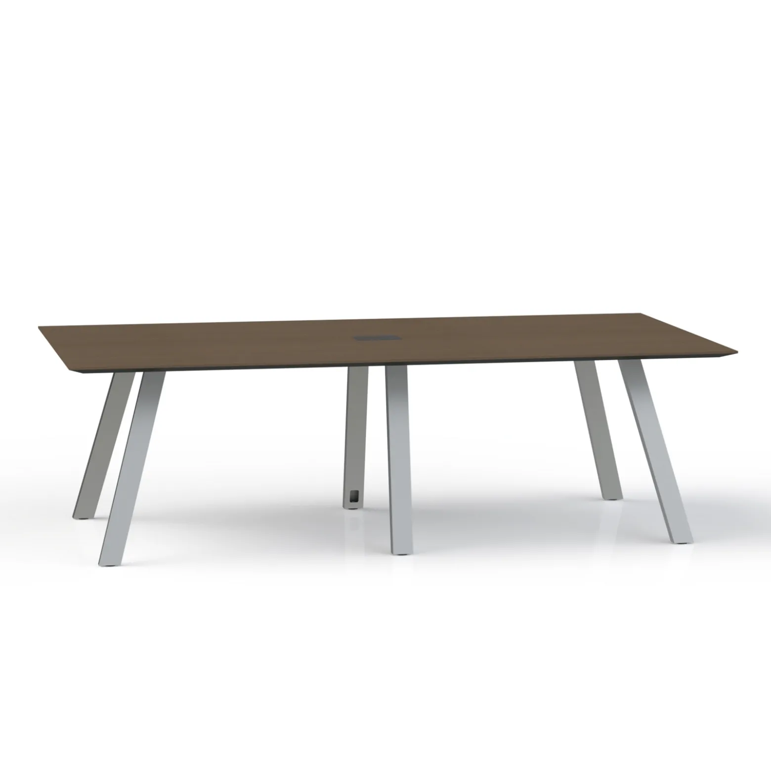 Plateaux Rectangular Powered Conference Table with Knife Edge - 96W x 48D