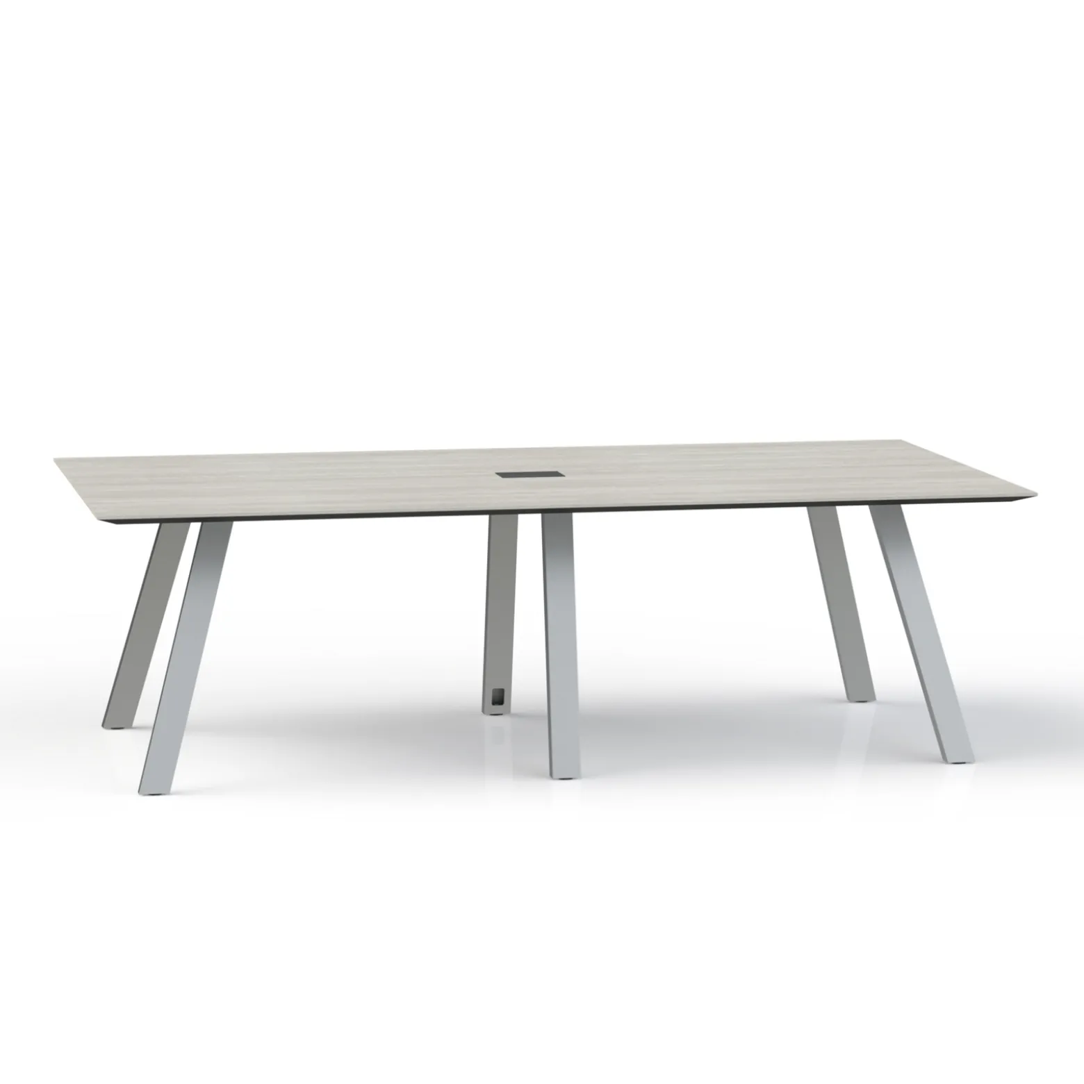 Plateaux Rectangular Powered Conference Table with Knife Edge - 96W x 48D