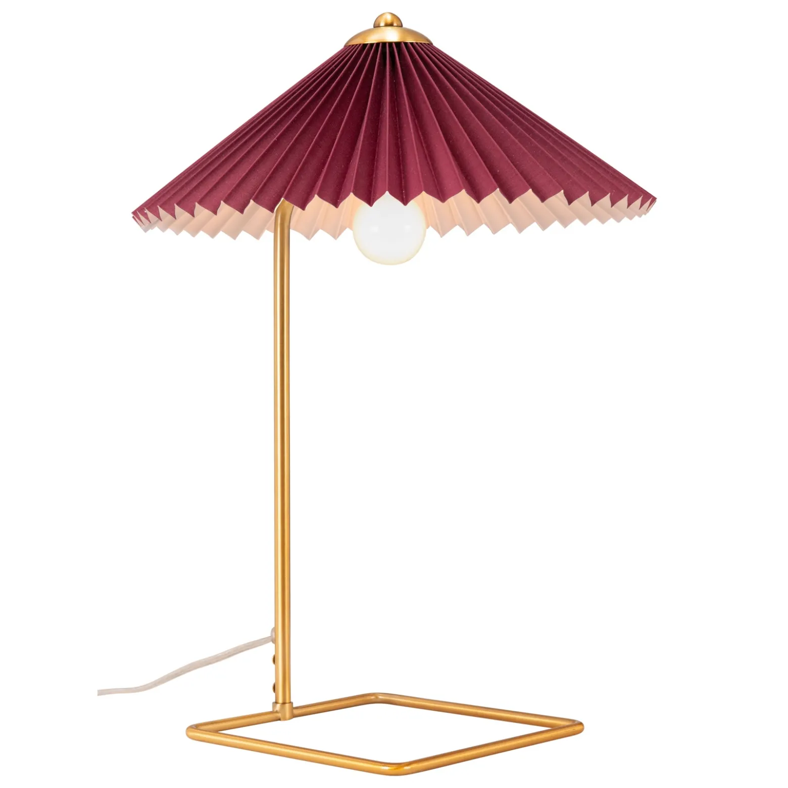 Pleated Table Lamp - 19"H
