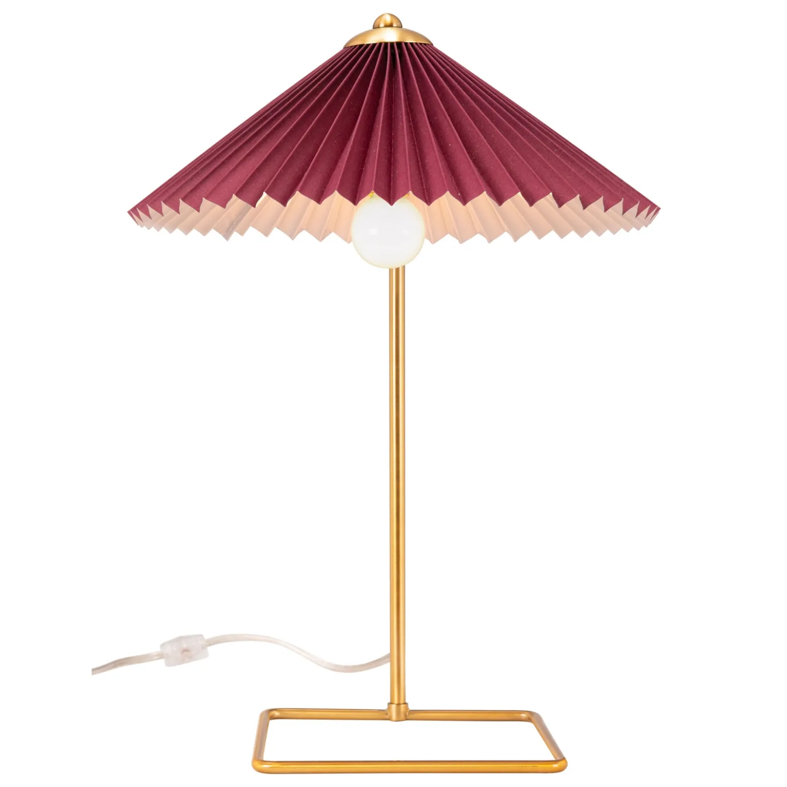 Pleated Table Lamp - 19"H
