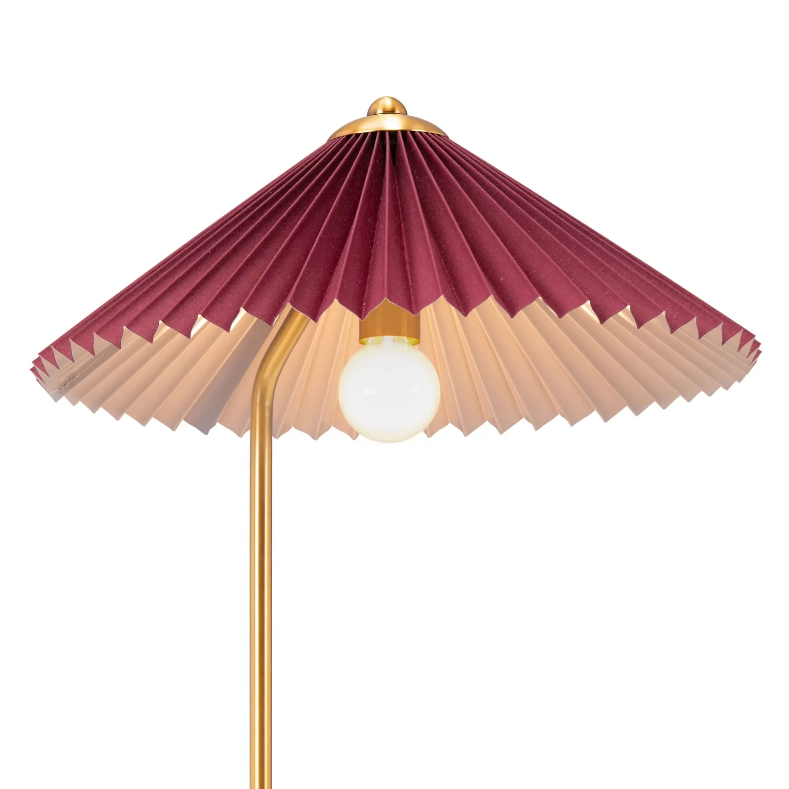 Pleated Table Lamp - 19"H
