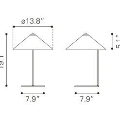 Pleated Table Lamp - 19