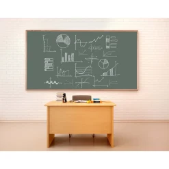 Porcelain Chalkboard with Oak Frame 24"x18"