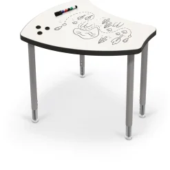 Porcelain Steel Dry Erase Desk