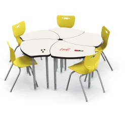 Porcelain Steel Dry Erase Desk