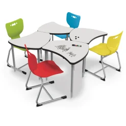 Porcelain Steel Dry Erase Desk