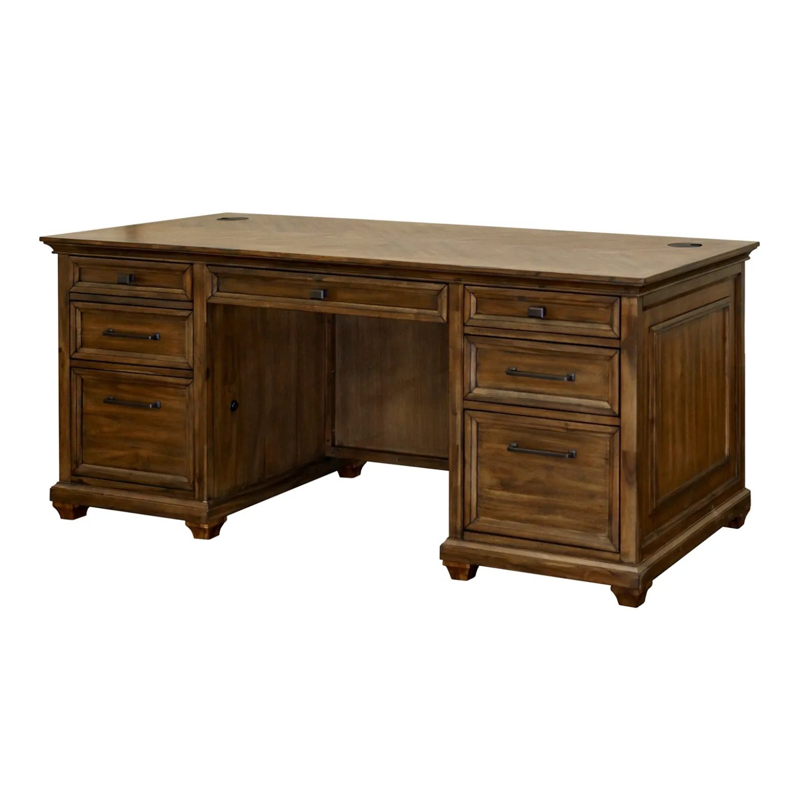 Porter Double Pedestal Executive Desk – 68"W x 28”D