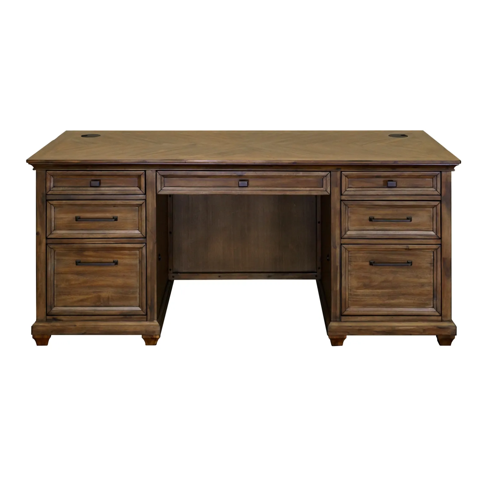 Porter Double Pedestal Executive Desk – 68"W x 28”D