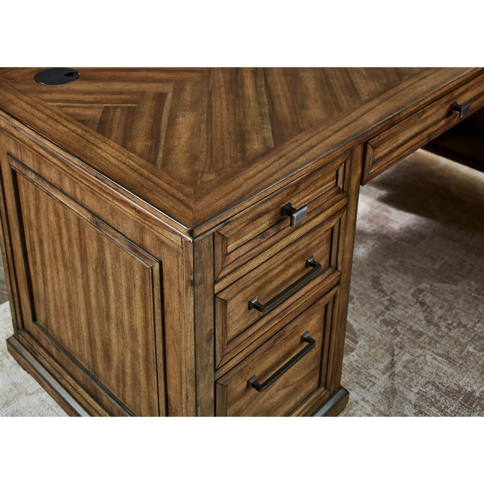 Porter Double Pedestal Executive Desk – 68"W x 28”D