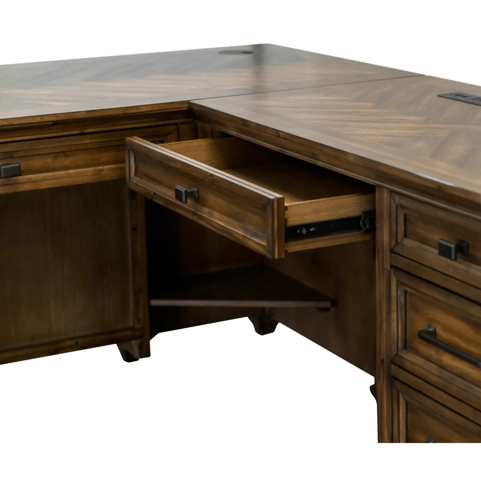 Porter L-Shaped Desk w/ Right Return – 68"W x 70”D