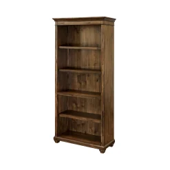 Porter 4-Shelf Open Bookcase – 35"W x 74”H