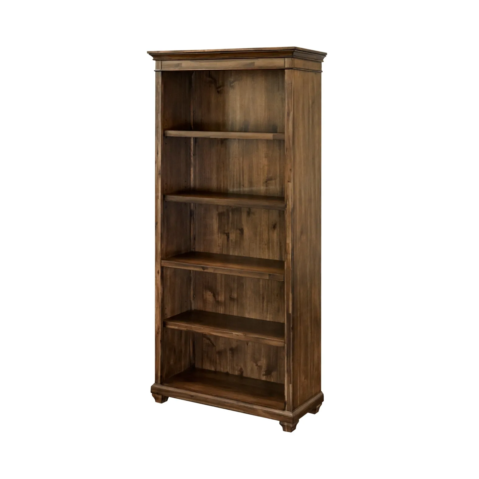 Porter 4-Shelf Open Bookcase – 35"W x 74”H