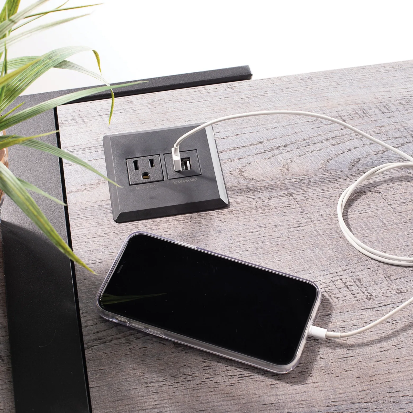 Power Source Charging Grommet with USB - 3" round