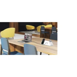 Power Source Table Top Power Station - 2 Standard, 4 USB-A, 2 USB-C, 2 Qi Wireless