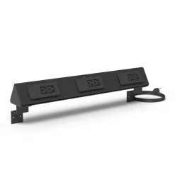Power Source Triple Mounted Power Module - 6 Standard, 3 USB-A, 3 USB-C