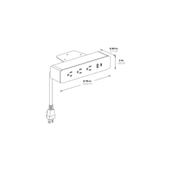 Power Strip Charging Station with undermount
