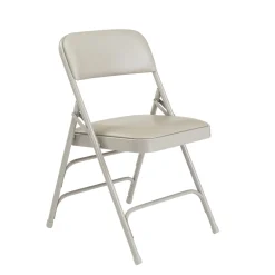 Premium Vinyl Upholstered Triple Brace Double Hinge Folding Chair