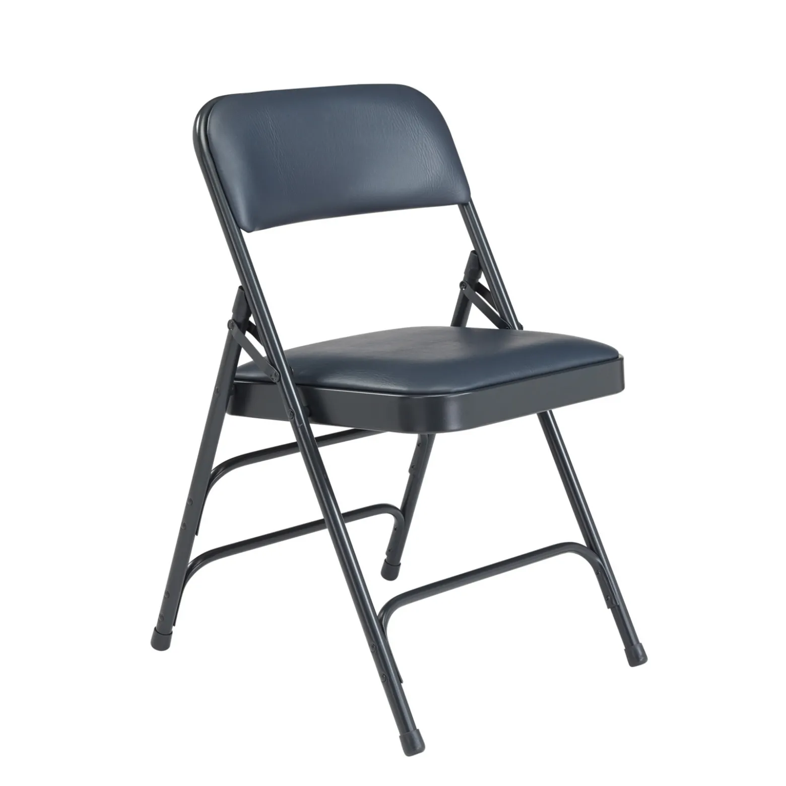 Premium Vinyl Upholstered Triple Brace Double Hinge Folding Chair